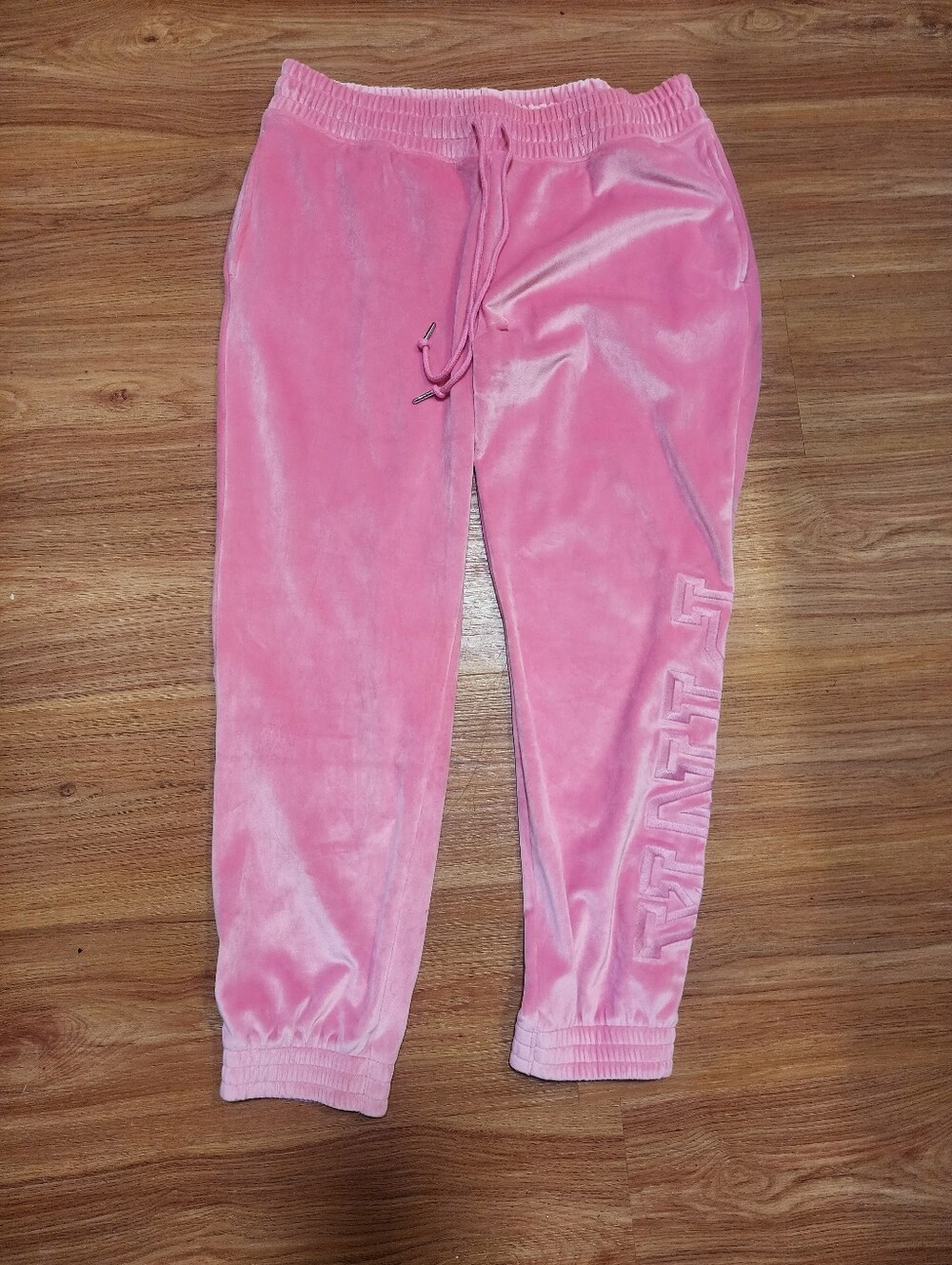 Pink Velour Jogger Pants